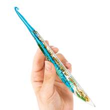 1/9pcs Floral Pattern Transparent Multi-Color Crochet Hook Set, Comfortable Grip, Suitable For DIY Knitting Supplies, Sweaters, Hats And Other Handmade Knitting Projects, Perfect Christmas Gift, Gift For Mom - Multicolor - View 18