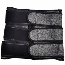 3 Band Tummy Control Fitness Corset, Neoprene Waist Trainer For Women, BodyShaper Waist Sweat Belt, Lose Weight Instantly With This Adjustable Corset Belt - ForMen & Women! - 灰色 - 查看 7