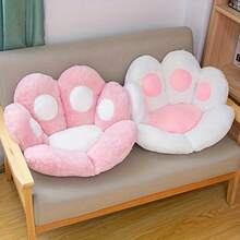 1pc Cartoon Bear Paw Half Wrap Around Cushion, Office Seat Cushion, Cat Paw Cushion, Home Decor, Christmas Decor Holiday Cushions Cushions For The Home