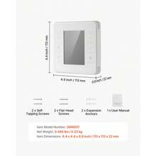 7-Day Programmable Thermostat, Home Thermostats For Heat Pump,Air Conditioner,Underfloor Heating, LED Screen With Backlight & 1Cool+1Heat,Energy-Efficient,Wide Temp Range,White - White - View 7