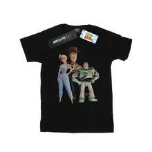 Disney Mens Toy Story 4 Woody Buzz And  TShirt (Black) - Coffee Brown - View 2