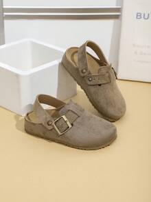 女童/儿童一脚蹬鞋，复古时尚休闲乐福鞋，四季皆宜