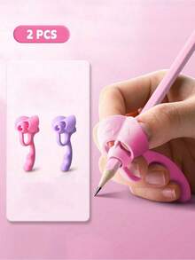 5-Finger Silikon Stiftgriff, Schreibhilfe, bequemer Griff für Anfänger, Haltungskorrektur Training, kreatives Weihnachts-/Feriengeschenk, Lernhilfe, Rückkehr zur Schule