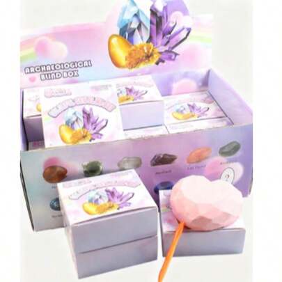 1 Stück Archäologie Kristall Edelstein Ausgrabungsset, kreative DIY Schatzsuche Fossil Erkundung, 1 Stück, Stickfiguren Spielzeug, Reisespielzeug, Fidget Spielzeug für den Klassenraum, Mini Artikel, Badespielzeug, Weihnachtsstationery, Stressball, Geburtstagsgeschenk, Weihnachtsgeschenk, Halloween Geschenk, Weihnachtsabend Geschenk, perfektes Geschenk, Spielzeug, Spiele