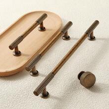 2 Pieces Of Vintage Bronze-Zinc Alloy Cabinet Handles, Antique Striped Decoration, Suitable For Bedroom, Kitchen, Cabinet And Drawer Door Handles, Furniture Hardware Accessories