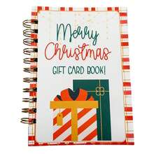 Christmas College Survival Gift Card Book, Spiral Bound Gift Card Book 5x7 Pages - Nhiều màu - Xem 1