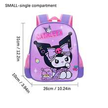 Sanrio Mochila grande de Sanrio para Kuromi y My Melody, mochila plegable con correas ajustables, con estampado de animales lindos, de nailon duradero, adecuada para uso al aire libre - Mochila de mujer de moda, bolso de exterior, bolso escolar. Estampado de animales lindos y patrón geométrico, cierre de cremallera, lavable, mochila de estilo universitario casual, adecuada para el transporte diario, la escuela, etc., rosa y morado