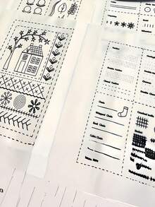 1 Piece DIY Embroidery Guide, Embroidery Stitch Tutorial, Sewing Guide For Beginners, Improve Your Craft Skills, Suitable For Beginners And Embroidery Enthusiasts