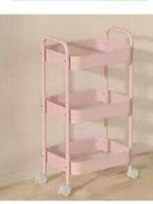 1pc Rolling Storage Cart, Multi-Tier Movable Organizer Rack For Living Room, Kitchen, Dorm, Snacks