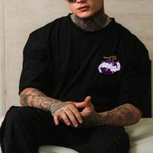 Ultra Instinct Oversized T-Shirt Geek Style 100% Cotton Immediate Shipping - 黑色 - 查看 2