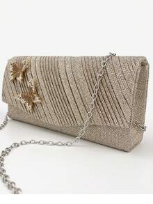 New Butterfly Envelope Clutch Bag, High-End Handbag For Banquet, Wedding, Party, Princess Style, Rhinestone Decor, Versatile Shoulder/Crossbody Bag