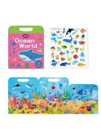 Pegatinas de gelatina DIY, pegatinas reutilizables para libro tranquilo, pegatinas para niños, arte con pegatinas, juguetes de rompecabezas de educación temprana