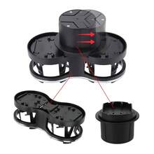 1pc Car Dual Cup Holder, Car Interior Accessory, Suitable For Coffee Cups/Water Bottles/, Beverage Organizer Rack, Cup Holder, Dual Drink Bottle Rack - Black - View 6