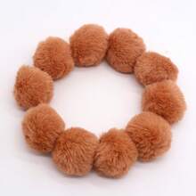 10pcs 5-6cm Faux Rex Rabbit Fur Pompom Balls Artificial Fluffy Soft Christmas Pompons DIY Pom Poms Handmade Keychain Charms Clothing Hats Gloves Sewing Crafts Supplies - Multicolor - View 19