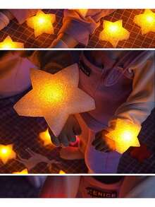 1 Stück/2 Stücke Bühnendekoration, handgehaltene Mini-Sternlichter, geeignet für Tanzaufführungen und Chöre, verwendbar für Konzerte, Partys, Geburtstage und Feste, handgehaltene leuchtende Pentagramm Dekorationsobjekte - Verschiedenfarbig - Übersicht 10