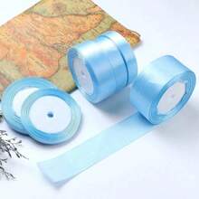 1 Roll Polyester Satin Ribbon, Suitable For Gift Boxes, Candy Boxes, Cake Boxes, Flower Decoration (Machine Dyed, Slight Color Difference)