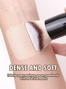 MAANGE 1支/2支装3D粉底刷，便携式晕染化妆刷，集粉底刷、腮红刷、修容刷、高光刷、遮瑕刷于一体，是送给女性和女孩的旅行化妆刷好礼。 - 黑色 - 查看 12