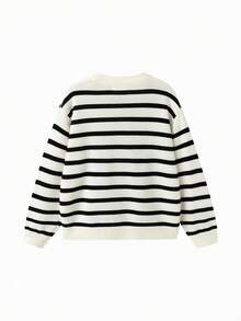 Balabala BalaOne Girls' Sweater 2025, Winter Knit Base Layer For Boys & Girls - Black and White - View 5