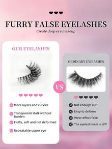 7 paia di ciglia finte morbide e voluminose 3D, naturalmente arricciate, ciglia finte drammatiche a forma di occhio di gatto, multipack per esaltare il tuo trucco occhi, ideale per feste e trucco quotidiano