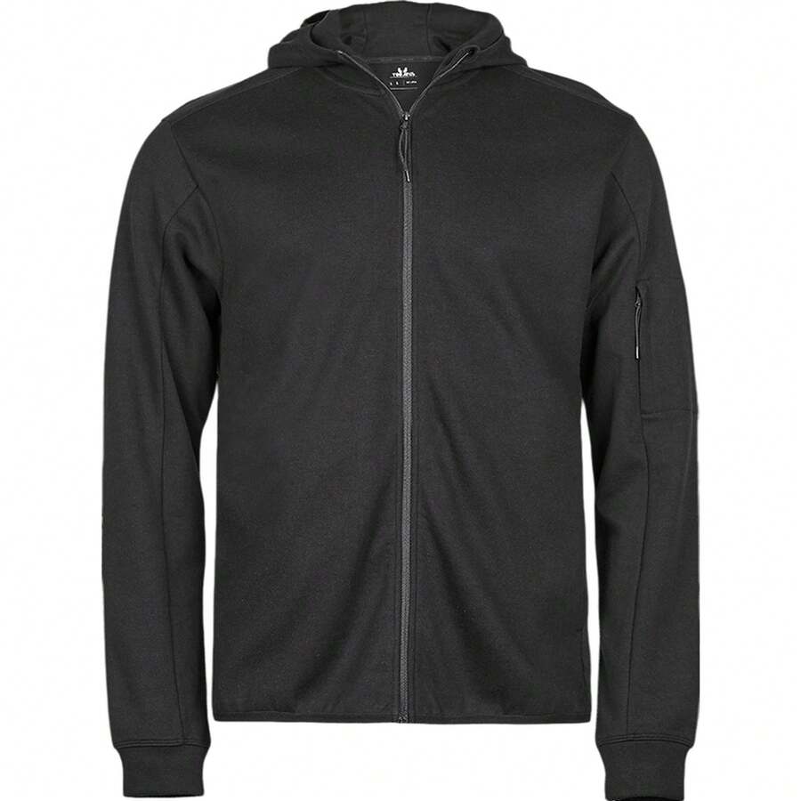 Tee Jays Felpa con cappuccio e chiusura lampo intera da uomo (Nero) - Caffè Marrone - Visualizzare 1