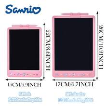 Sanrio 1pc Officially Licensed LCD Writing Tablet Graffiti Board Toy Color Screen Drawing Boar Erasable And Reusable Handwriting Board Suitable For Home School Education And Learning Toys For Boys And Girls Children Birthday Gifts Christmas Gifts - Pink - View 3