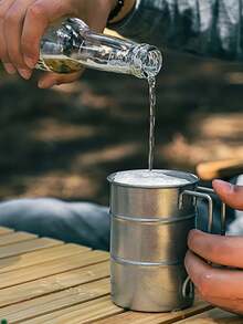 304 Stainless Steel Beer Mugs, 12oz Vintage Industrial Style Coffee Cups, 350ml, For Camping, Hiking, Fishing, Picnic, Travel, Outdoor Use,Coffee Mug Christmas Party Water Cup Family Leisure Water Cup