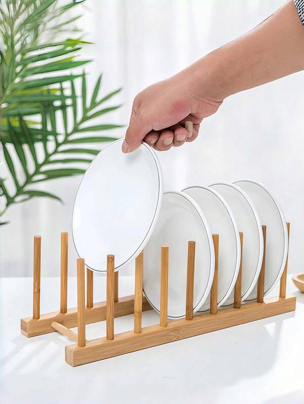 1PC Festive Christmas-Style Kitchen Dish Drying Rack, Multi-Purpose Countertop Organizer For Plates, Bowls & Dishes - Space-Saving Dinnerware Storage Stand With Drainage Design & Kitchen Utensil Holder, Christmas Collection Storage, Suitable For Winter & Winter Holiday Kitchen Use, Ideal Christmas Gift For Home (Perfect For Holiday Dinner Prep),