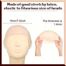 Halloween Latex Bald Suit, With Fake Beard, Head Net And Scarf, A Variety Of Styles To Choose From-College Style | College Style Clothing | Durable Clothing Pieces Suitable For Role-Playing Parties, Halloween Costume Accessories - Multicolor - View 7