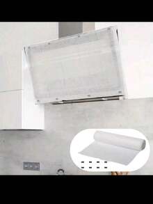 Rolă de 5 m pentru hotă de bucătărie rezistentă la temperaturi ridicate, filtru absorbant de ulei cu autocolant și membrană rezistente la ulei - Mențineți bucătăria curată și proaspătă, Bucătărie, Baie, Casă, Articole de uz casnic