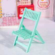 1 件可爱马卡龙手机支架，可折叠桌面装饰有趣的 Ins 椅架，便携式礼物