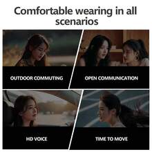 HTC NE18 Open-Ear Bluetooth Earphones, VR-Grade Spatial Audio, Dolby Atmos, Long Battery Life, IP-Rated Sweat And Water Resistance, A Must-Have For Business Travel, Purple