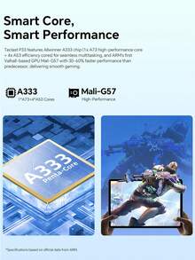 Teclast P33 New Tablet ,Android 15 10.1 InchIPS, 1280X800 Resolution,Allwinner A333 Penta- Core, 9GB* (3GB+6GB Virtual Extension)64GB Storage ,WIFI ,6000mAhType-C Charging, Rear 5MP Front 2MP Dual HD Cameras, Limited Time Offer Free Ramdom Leather Case
