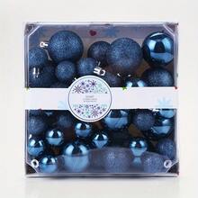 44pcs 1.2-2 Inch Christmas Balls For Christmas Holiday Decoration, Christmas Tree, Window, Christmas, New Year And Wedding Decoration, Suitable For Indoor And Outdoor Use (Need To Thread The Rope By Yourself, Electroplated Ball With Slight Glue Overflow, Slight Scratches And Loss Of Glitter Are Normal Phenomena And Do Not Affect Use) Home Decor Christmas Decorations Room Decor Winter Christmas Decorations Home Christmas Gifts Christmas Decor