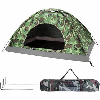 Camping Tent For 2-3 Person, Lightweight Dome Tent Easy Setup For Hiking, Fishing, Backpacking And Outdoor Adventures