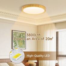 Đèn LED âm trần có thể điều chỉnh độ sáng, đổi 3 màu, nhiệt độ màu 3000K/4000K/6500K, đèn panel tròn, 220V, dễ dàng lắp đặt cho phòng tắm/phòng ngủ/phòng khách/phòng học/hành lang/tủ quần áo/nhà bếp/phòng nhỏ - Đèn trần mờ theo mã quay số - Xem 2