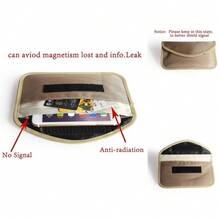 Gran Bolsa de Faraday Negra de Nylon - Bloquea Señales WiFi/GSM/LTE/NFC/RF, Ideal para Teléfonos , Tarjetas de Crédito y Llaves Automáticas - Negro - Ver 1