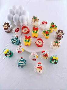 2pcs Christmas Small Clips Sweet Santa Claus Bangs Clip Elk Ponytail Clip Hairpin Christmas Head Ornaments Hair Clips Elegant Claw Clips Winter Hair Accessories Fashion Hair Cluth