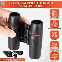 30x60 Travel Binoculars For Bird Watching – Small Binoculars For Adults With 126M/1000M Wide Field Of View, 7.2° Angle & Storage Bag – Designed For Hiking, Birdwatching, And Outdoor Adventures - 預設 - 查看 4