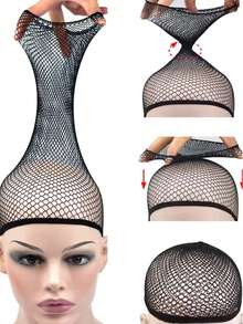 Breathable Elastic Wig Cap, Lightweight And Comfortable, Suitable For Daily Wear - Black - View 5