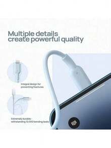 anker A863 High-Performance Data Cable With Intelligent Temperature Control, Reinforced Cable For Stretch Resistance, Multi-Device Compatibility, Durable And Stable Charging For Everyday Use, Purple