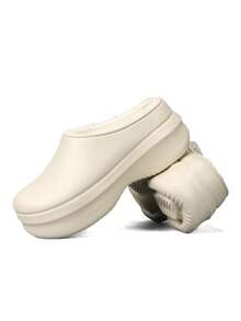 2025 Spring/Summer New Women's Garden Shoes, Comfortable Slip-On Mule Shoes With Thick Soles For Casual/Home Wear