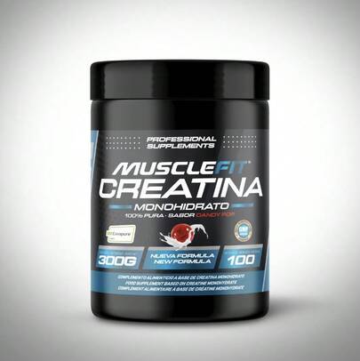  Creapure Creatina 300g Musclefit Sabor Piruleta - Sello de Calidad - ENTREGAS 24/48 HORAS - RINDE AL MÁXIMO