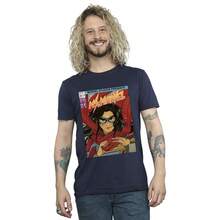 Marvel Mens Ms Comic Poster TShirt (Navy Blue) - Niebieski - Zobacz 1
