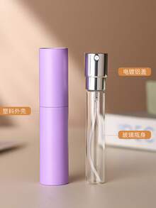 1 pieza Botella de subpaquete de perfume rotativa, botella de fijación de maquillaje de alto valor facial, botella de subpaquete de viaje portátil de alta gama vacía con rociador