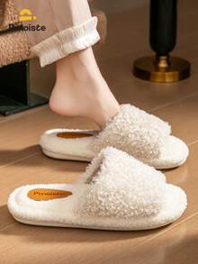 Pmoiste Hausschuhe für Frauen, flauschig, Memory-Schaum, warm, Winter, Innenbereich, weich, bequem