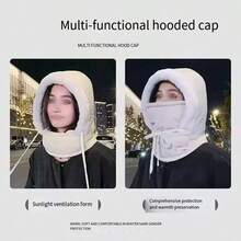 1 Stück Weihnachts-Windschutz-Trappermütze, Unisex thermisch gefüttertes Skimaske-Schal-Set, Motorrad-Gesichtsmaske, Weihnachts- und Neujahrsgeschenk