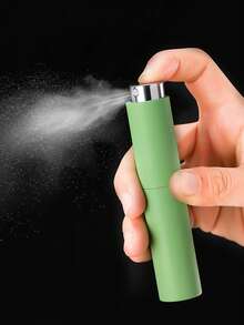 1 pieza Botella de subpaquete de perfume rotativa, botella de fijación de maquillaje de alto valor facial, botella de subpaquete de viaje portátil de alta gama vacía con rociador