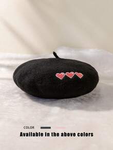 1pc Women's Rhinestone Embellished Beret Hat, Adjustable Sun Protection Casual Hat For Outdoor Activities Like Spring/Autumn Travel, Beach Vacation, Also Suitable For Young Men, Y2K Style - Bailey - View 13