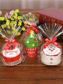 3 pezzi Asciugamani a forma di torta di Natale, Favore unico per feste, Regalo natalizio pensieroso, Disegni di Babbo Natale, albero, fiocco di neve, Favore unico per feste, Regalo natalizio pensieroso, Morbido e adorabile asciugamano - Forniture essenziali per la decorazione natalizia in cucina 2025 Decorazione tavola da pranzo Decorazione per la casa, Una memorabile celebrazione del Natale, Set regalo di Natale per feste, Decorazione stagionale per la cucina di casa - Multicolore - Visualizzare 4