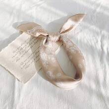 WENLOOY Square Satin Silk Feeling Hair Scarf Headscarf For Women/Men's Necktie Silk Bandanas Pocket Squarehalloween - Fj02-8 - 查看 10